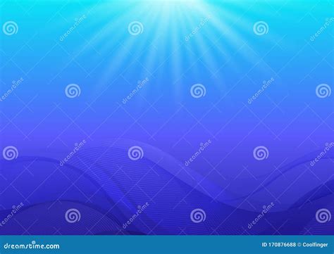 Abstract Blue Wave And Color Gradient Background Stock Vector