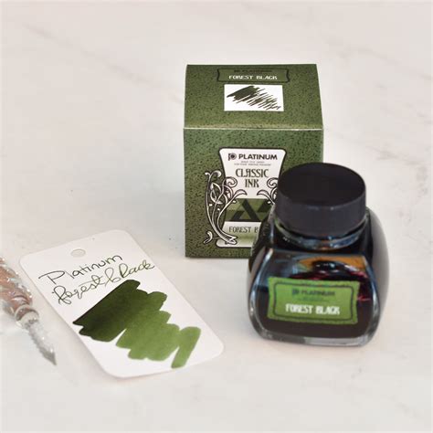 Platinum Classic Forest Black Ink Bottle Truphae