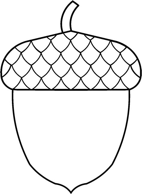 Acorn Traceable Heraldic Art
