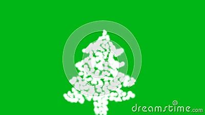 Shining Christmas Tree Motion Graphics With Green Screen Background