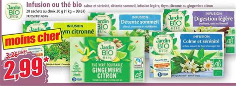 Promo Infusion Ou Th Bio Jardin Bio Tic Chez Norma Icatalogue Fr