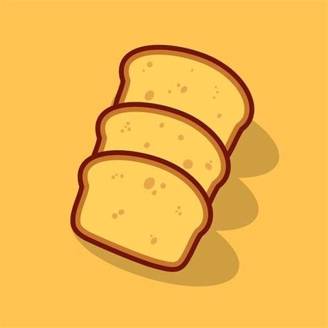 Premium Vector Flat Breads Bread Vector Icon Illustration Material