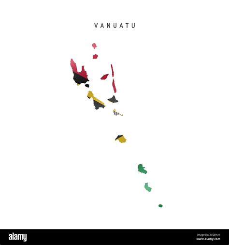 Mapa De La Bandera De Vanuatu Ilustraci N Vectorial Imagen Vector De