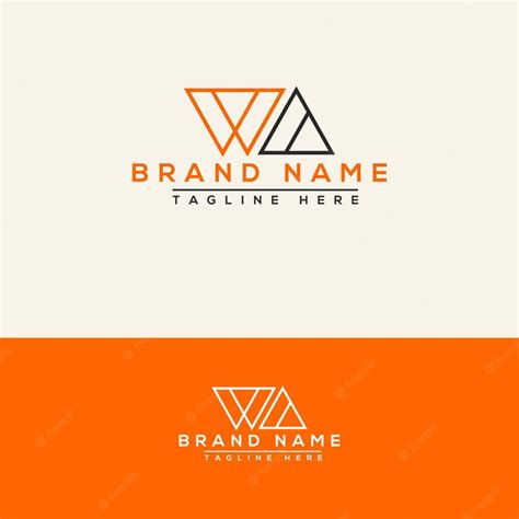 Premium Vector | Wa logo design template vector graphic branding element.