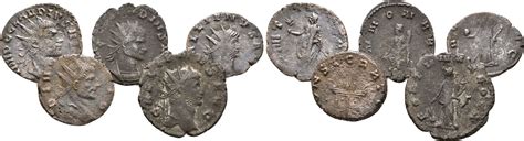 Antike Rom Lot 5 x Antoninian VF und schwächer MA Shops