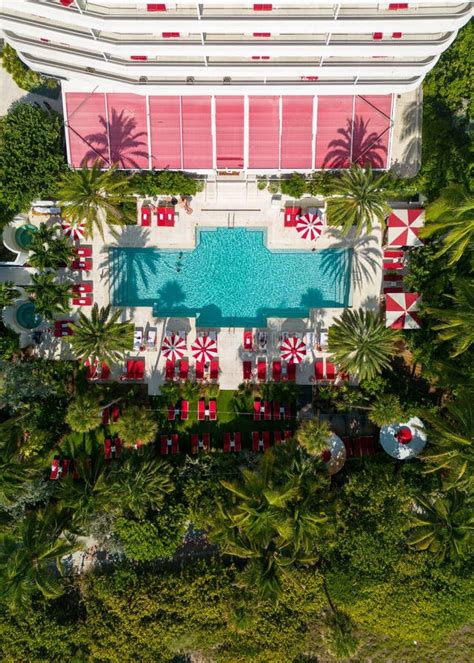 The Pool Area Of The Faena Hotel Miami Beach Fl Editorial Stock Photo