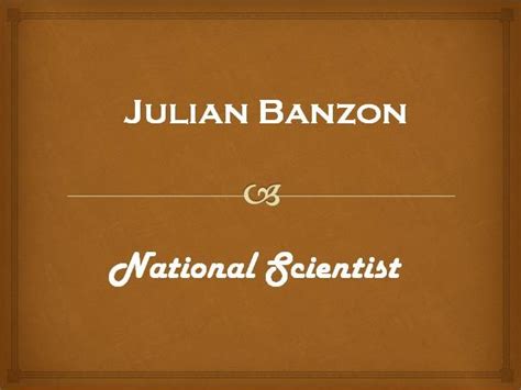 Julian Banzon Biography, Contribution to Science - PeoPlaid Profile