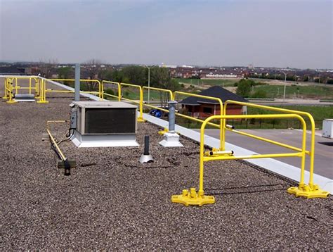 Osha Compliant Rooftop Guardrail Safetyrail 2000 Bluewater® Us