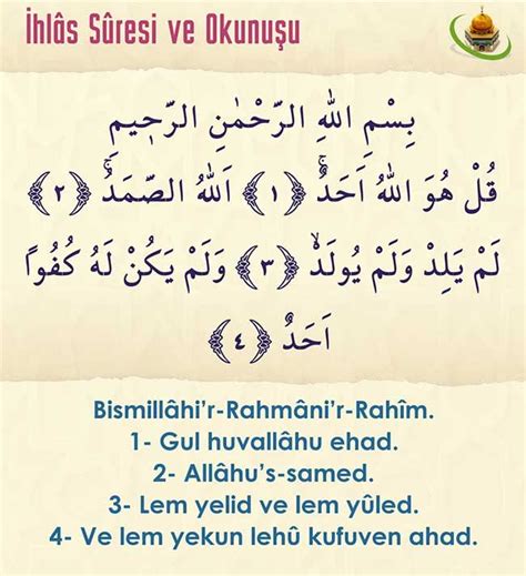 Namaz Surelerinin Okunu S Ras Tablosu Zamm Sureler In Islam