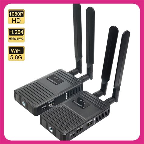 200M Wireless HDMI Extender Video Transmit 1080P 60Hz 5 8GHz WIFI HDMI