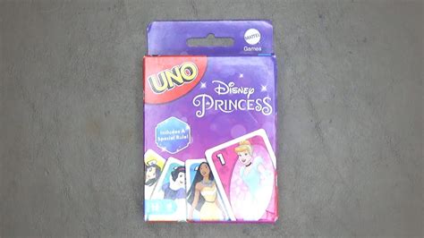 UNO Disney Princess Card Game Opening YouTube