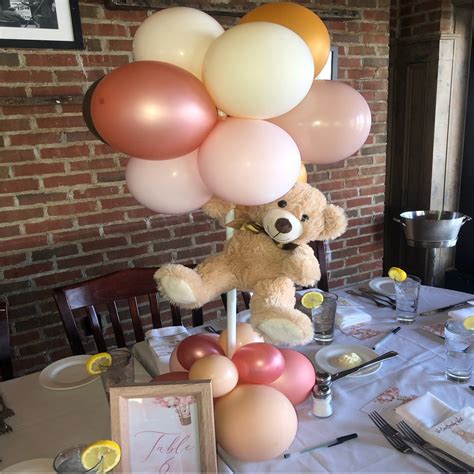 Teddy Bear Rental Table Centerpiece Set Up The Brat Shack Party Store