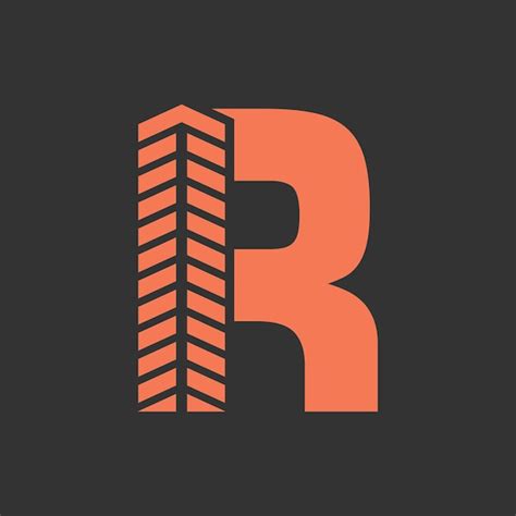 Premium Vector | Letter r real estate logo concept with building icon ...