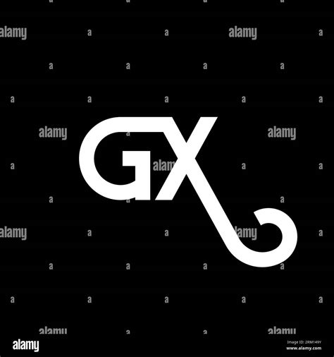 Gx Letter Logo Design On Black Background Gx Creative Initials Letter Logo Concept Gx Letter