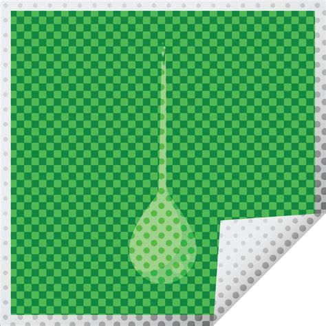 Slime Drip Graphic Vector Illustration Square Sticker 12477062 Vector