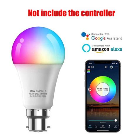 B E Wifi Smart Led Light Bulb Lamp W Rgb Remote App Control Alexa