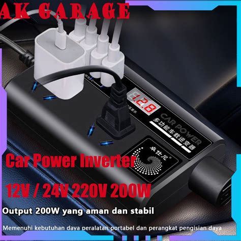 Jual Car Power Inverter V V V W Car Charger Usb Port