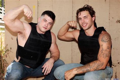 Gay Porn Stars Collin Simpson And Carter Woods Flip Fuck Bareback After