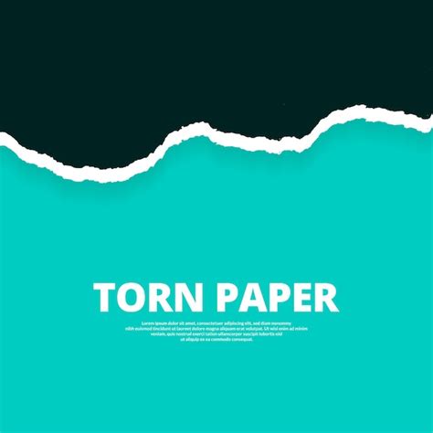 Dise O De Banner De Efecto De Papel Rasgado Verde Oscuro Con Fondo Azul