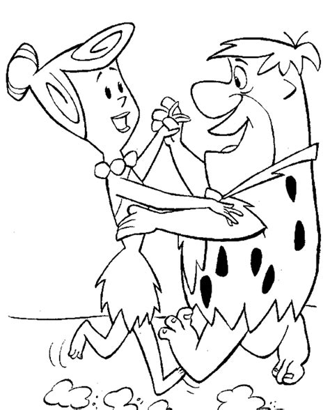 Free Flintstone Coloring Pages Coloring Home Nbkomputer