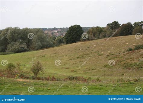 Landscape Hills Of Sutton Hoo Stock Image Image Of Countryside Blue