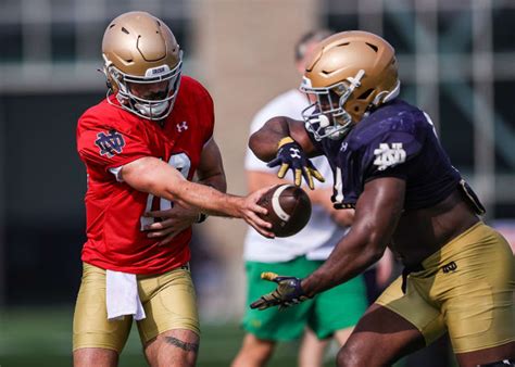 Notebook Wait What The Notre Dame Offense Shines In Intrasquad