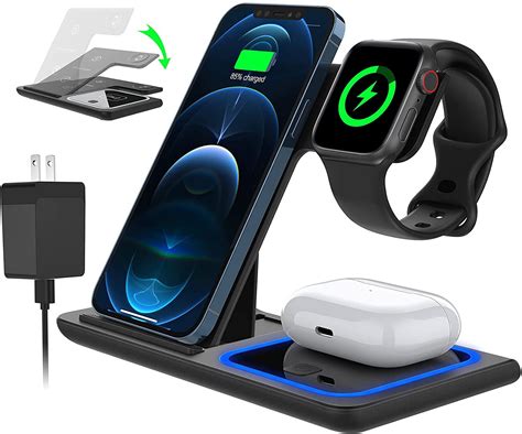 3 In 1 Wireless Charger 18W Fast Charger Pad Stand Charging Station