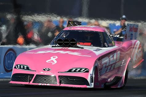 J R Todd And Dhl Toyota Funny Car Battle In Pomona