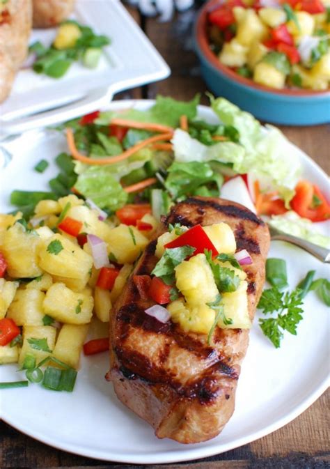 Grilled Hawaiian Pork Chops A Cedar Spoon