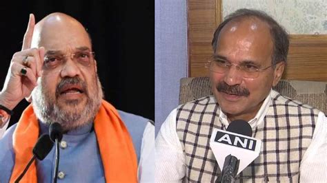 Amit Shah Adhir Ranjan Chowdhury Among Eight Members In Centres Panel