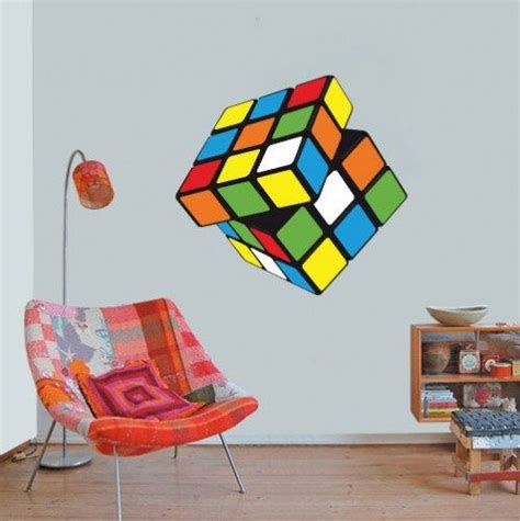 Rubiks Cube Decal Rubiks Cube Decor Rubiks Cube Art Salle Etsy