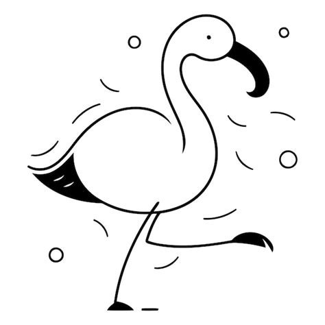 Premium Vector Flamingo Vector Illustration Of A Flamingo In Cartoon