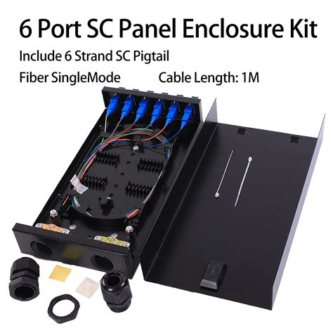 Buy Sc Sm 6port Box Cables Wall Mount Fiber Enclosure With Splicing Module And Loaded 6 Port Sc