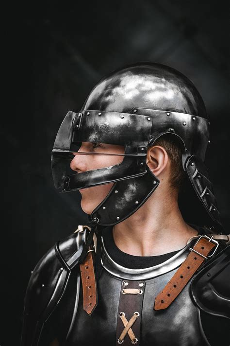 Young Guts Helmet From Berserk Replica Blackened Steel Head Etsy