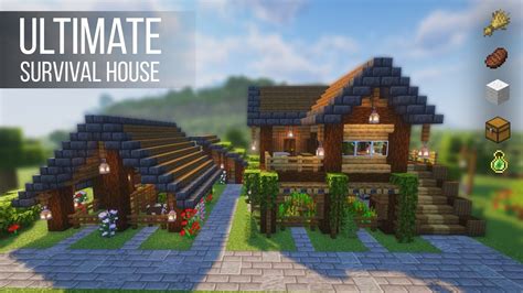 Minecraft How To Build An Ultimate Survival House House Tutorial