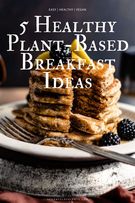 5 Healthy Plant Based Breakfast Ideas Spoonful Of Plants Plant Based Breakfast Plant Based