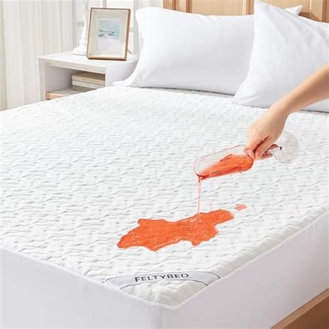 100 Waterproof Mattress Protector Twin Size Bamboo Mattress Pad Cover 3d Air Fabric Noiseless