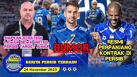 Persib Target Juara🔥bojan Hodak Senang David Da Silva Resmi Perpanjang