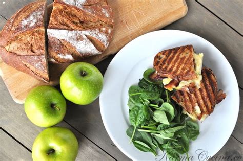 Apple Bacon Cheddar Grilled Cheese Food Yummy Food Recipes