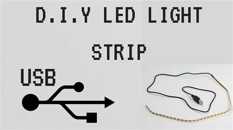 DIY USB LED Light Strip YouTube