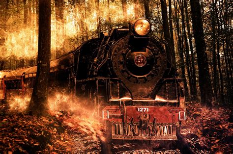 Train On Fire On Behance