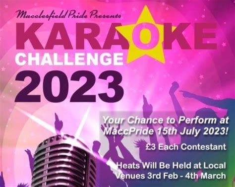 Macclesfield Pride Karaoke Challenge 2023 - MaccPride - Pride in ...