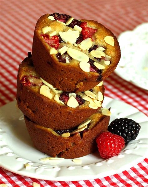 Mini Almond Cakes With Fresh Berries Grain Free Recipe Almond