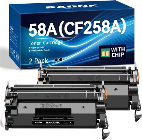 With Chip 58a Cf258a Toner Cartridge Replacement For Hp 58a Toner Cartridge Black