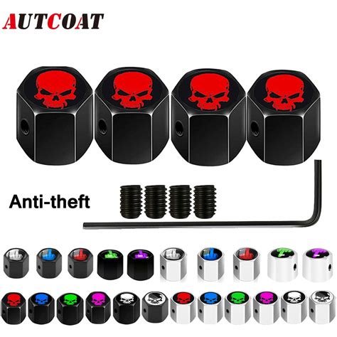 Autcoat Anti Theft Middle Finger Style Tire Valve Dust Caps Dustproof