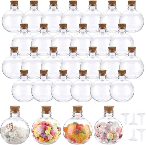 Amazon Jinei Pcs Oz Ball Shape Plastic Sand Art Bottles