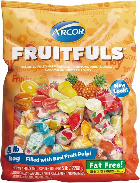 Arcor Assorted Candies Fruit Filled 5 Lb Bag Candy