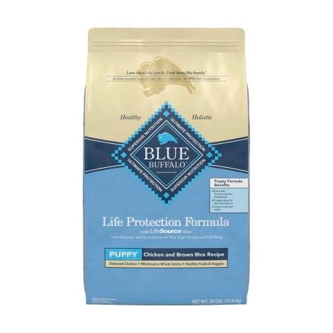 Puppy Life Protection Formula Chicken & Brown Rice Dry Dog Food by Blue ...