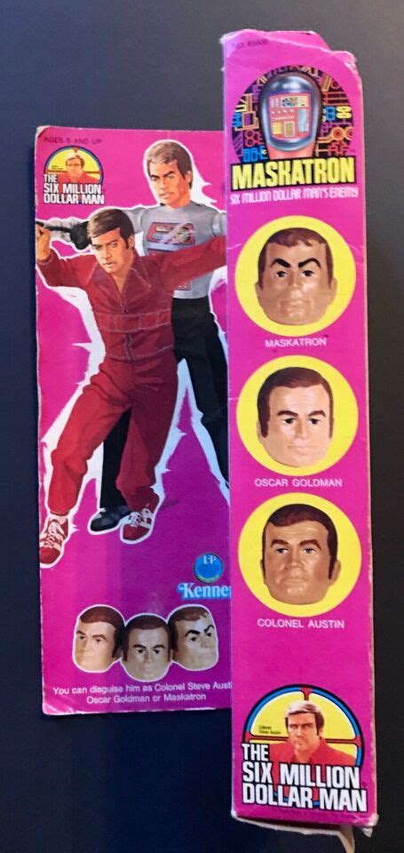 Vintage Kenner Six Million Dollar Man Maskatron With Box Original