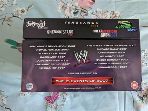 Wwe 2007 Ppv Dvd Boxset In Wath Upon Dearne South Yorkshire Gumtree
